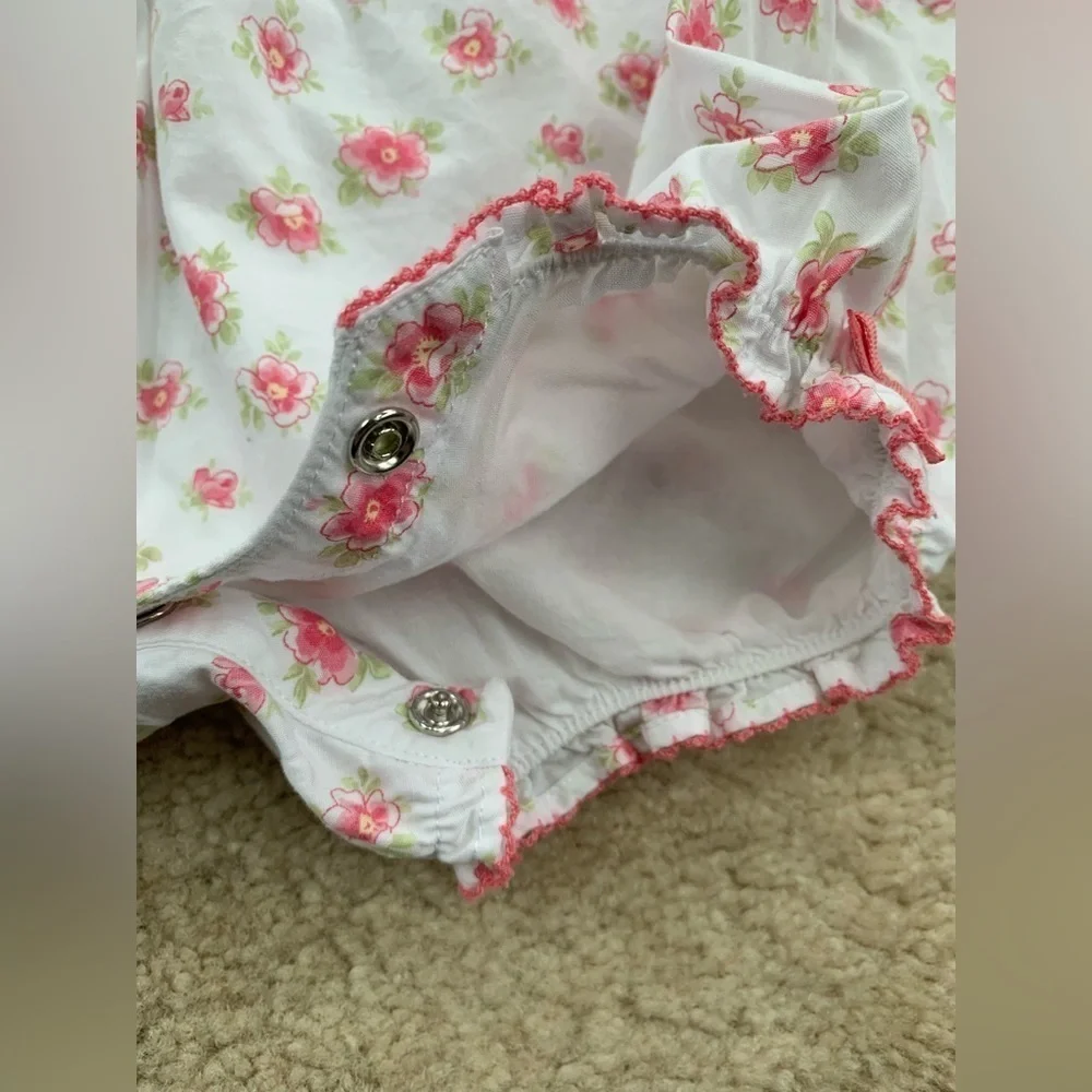 Janie and Jack Size 3-6 Months Floral Bubble Romper